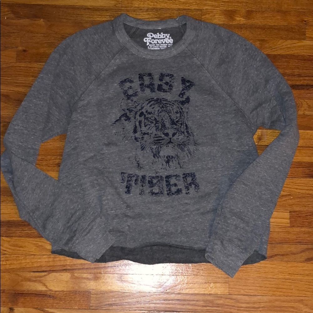 Easy Tiger Sweatshirt-Crop